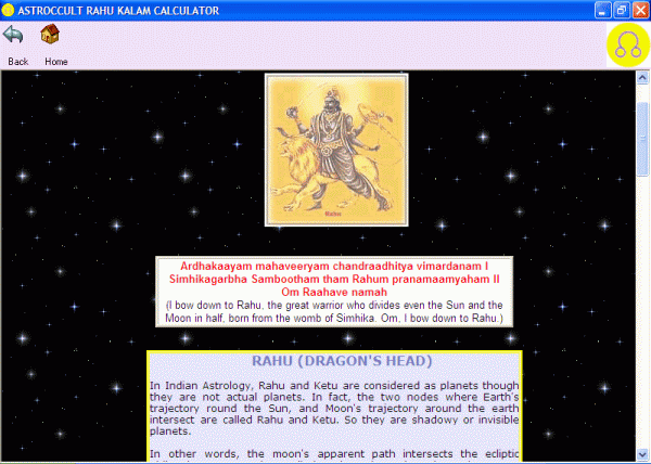 Astroccult Rahu Kalam Calculator screen shot